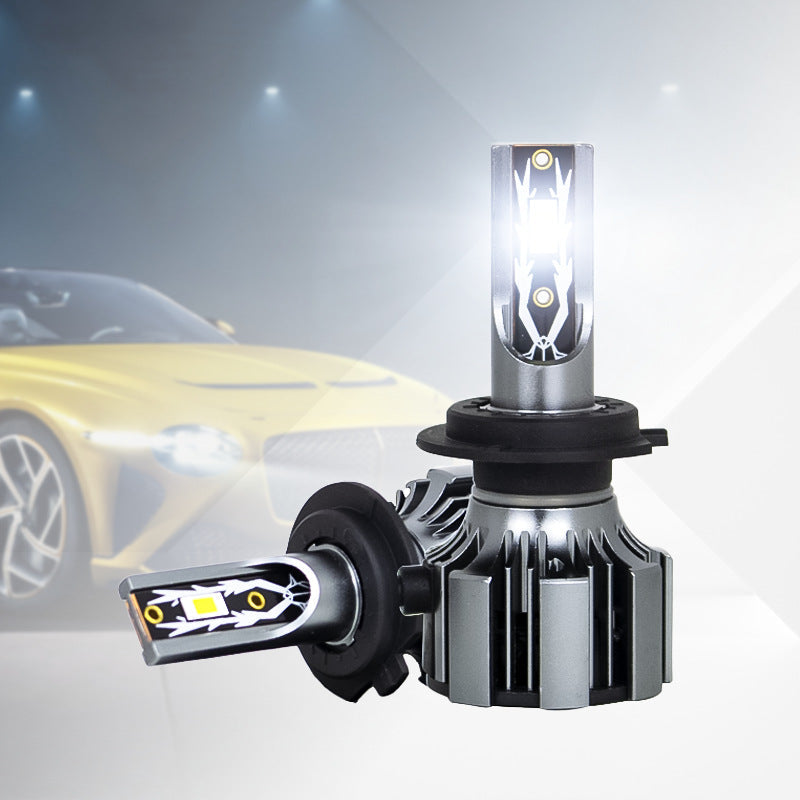 T6 Car LED Headlight H11 H7 H4 High Beam Low Beam High Power LED Cross-border CE Certification Explosion Lens