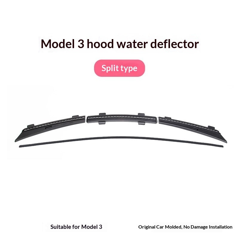 Waterproof Strip For The Front Hood, Tesla Front Hood Water Deflector