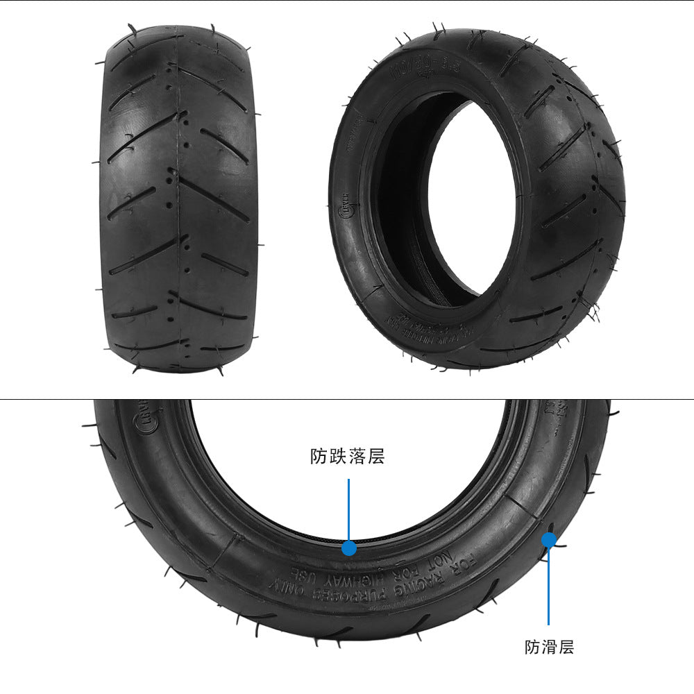 110 50-6.5 Thickened Wear-Resistant Vacuum Tire Suitable For Electric Scooter 11inch Rear Wheel Outer Tire Accessories