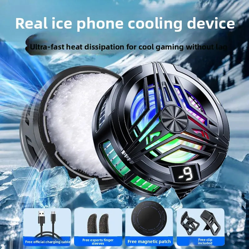 Phone Cooler Gaming Portable Fan Magnetic Mobile Cooler Cell Phone Cooler Radiator Phone Radiator Fan to Cool the Mobile