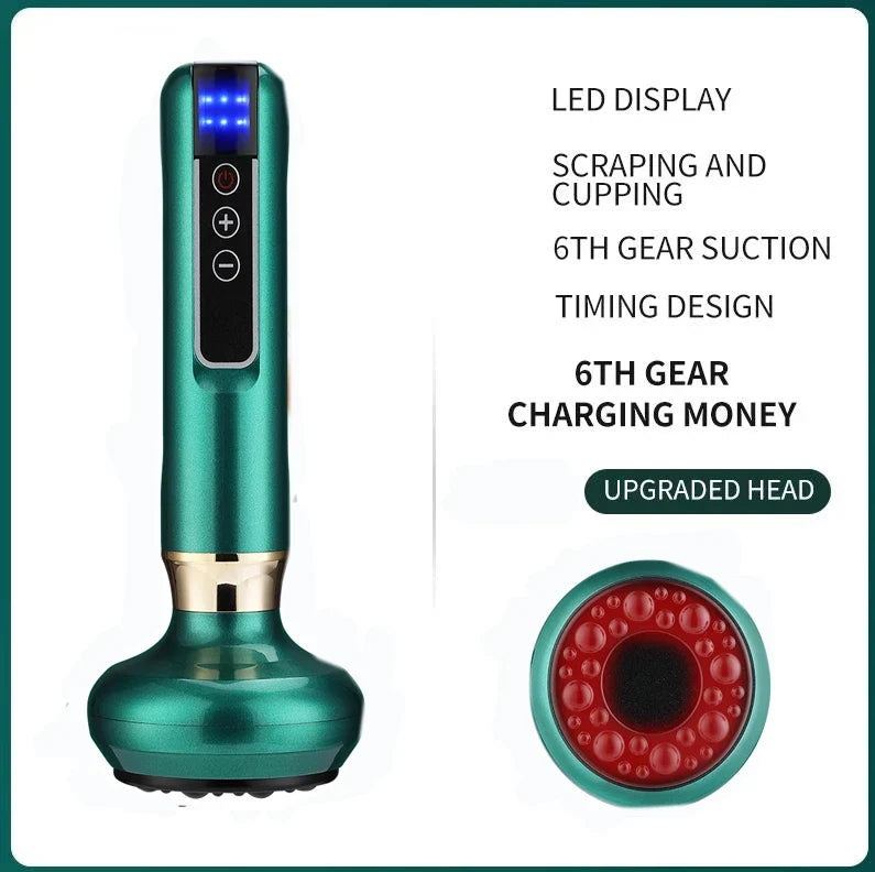 Intelligent Suction Medical Cupping Set Beauty Massager Glass Jars Anti Cellulite Cupping Vacuum Slimming Guasha Massage