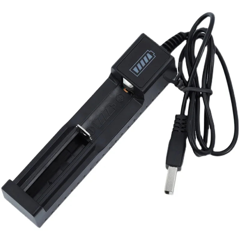 18650 Battery Charger 1-4 Slots Dual 18650 Charging 3.7V Rechargeable Lithium Battery USB Charger For 16340 14500 18650 26650