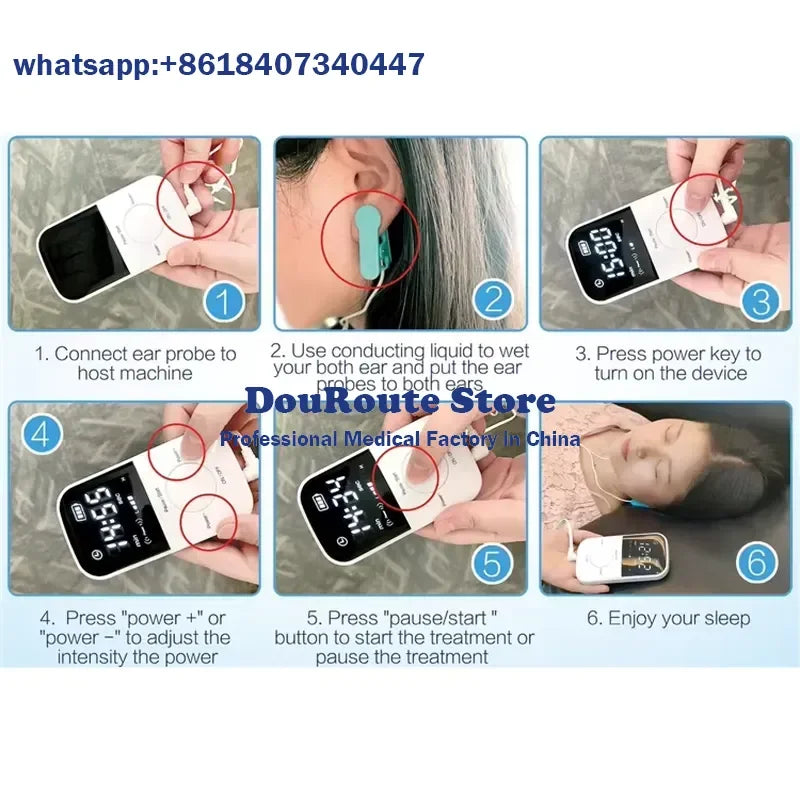 For Insomnia Therapy Instrument Sleep Aid Device CES Microcurrent Electrical Stimulation Machine Relaxation Anxiety Relief