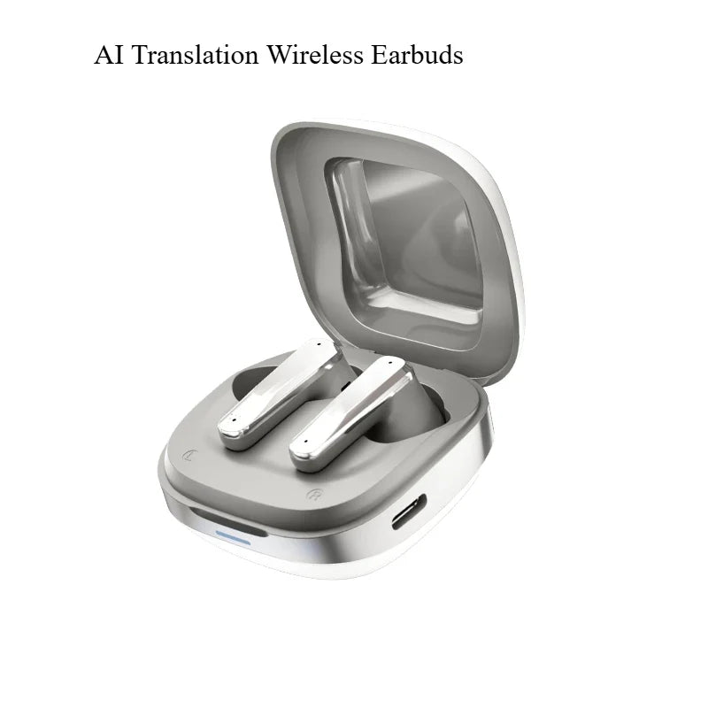 A89 AI Translation Wireless Earbuds Bluetooth ANC Noise Reduction HiFi Sound Ultra-Long Battery Life Smart Translator Headset