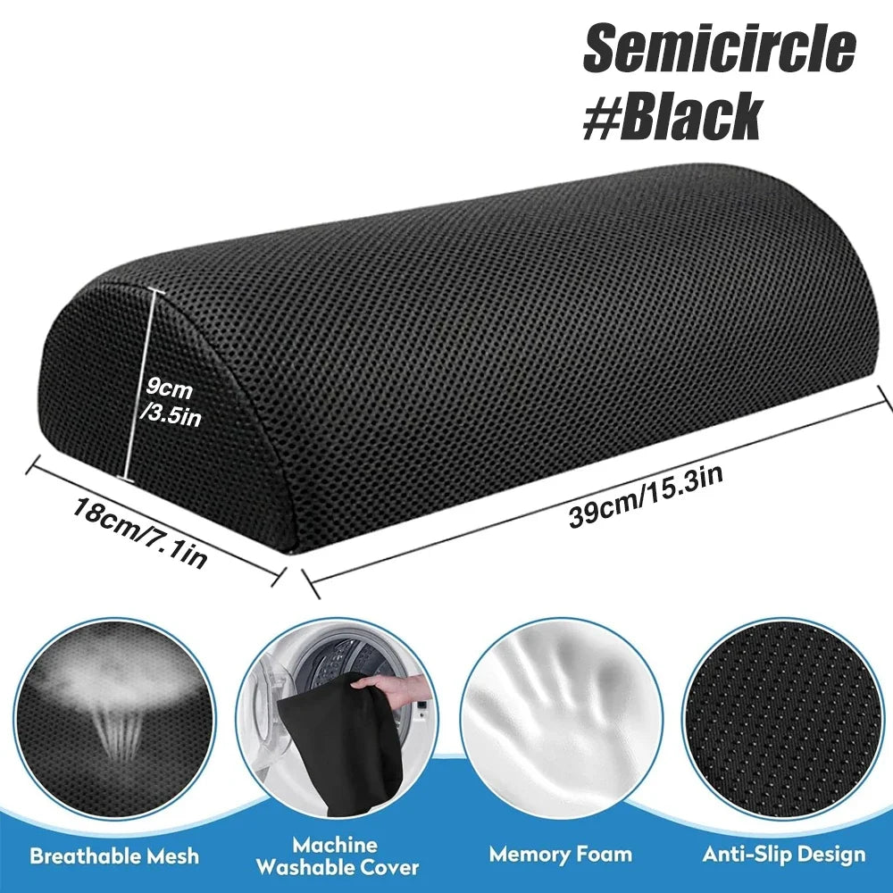 Foot Rest for Under Desk, Soft Foam Office Accessory with Washable Cover, Foot Stool for Car Home Office, Relieves Leg & Ankle