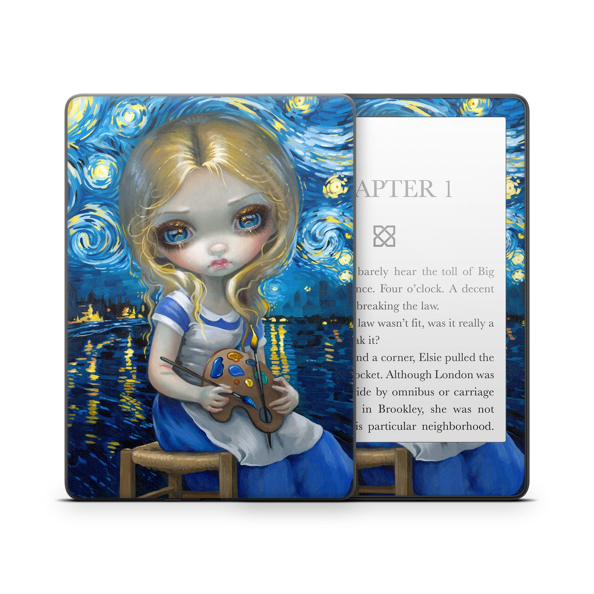 Alice in a Van Gogh - Amazon Kindle Skin