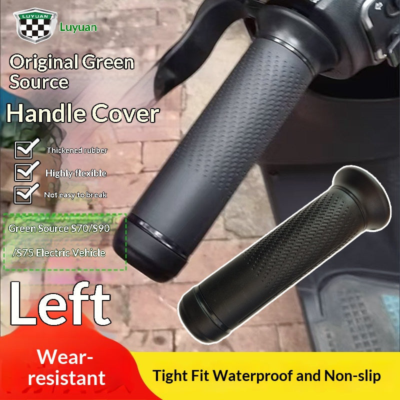Original Green Source S70 S90 S75 Electric Scooter Left Handlebar Anti-Slip Grip Cover, Thickened Rubber Protective Cover For The Left Handlebar