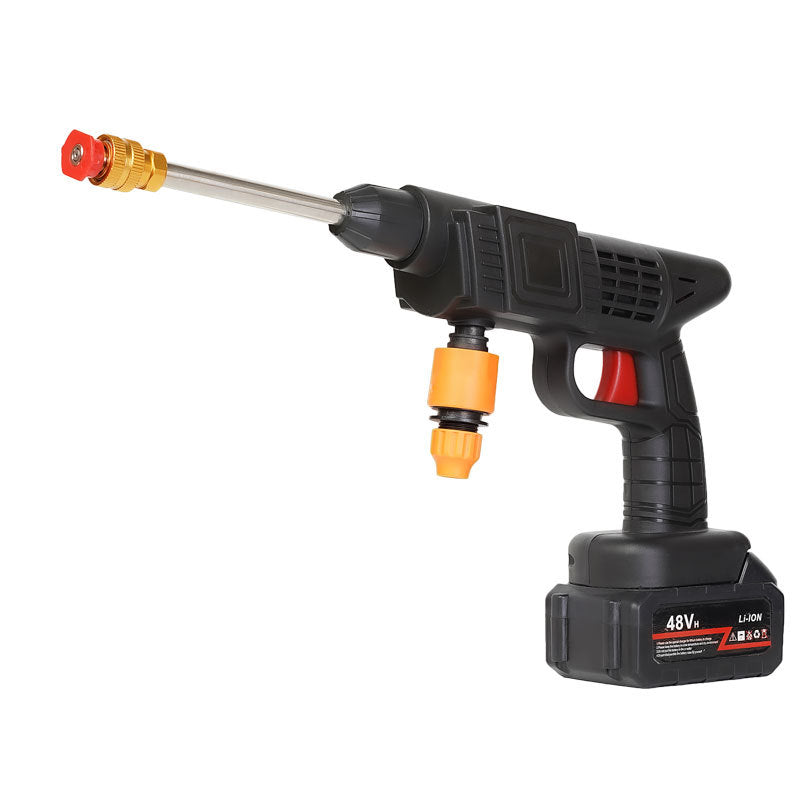 Cordless High Pressure Car Washing Gun Rechargeable Portable Power Washer Sprayer With Lithium Ion Battery Household Car Cleaning Tool
