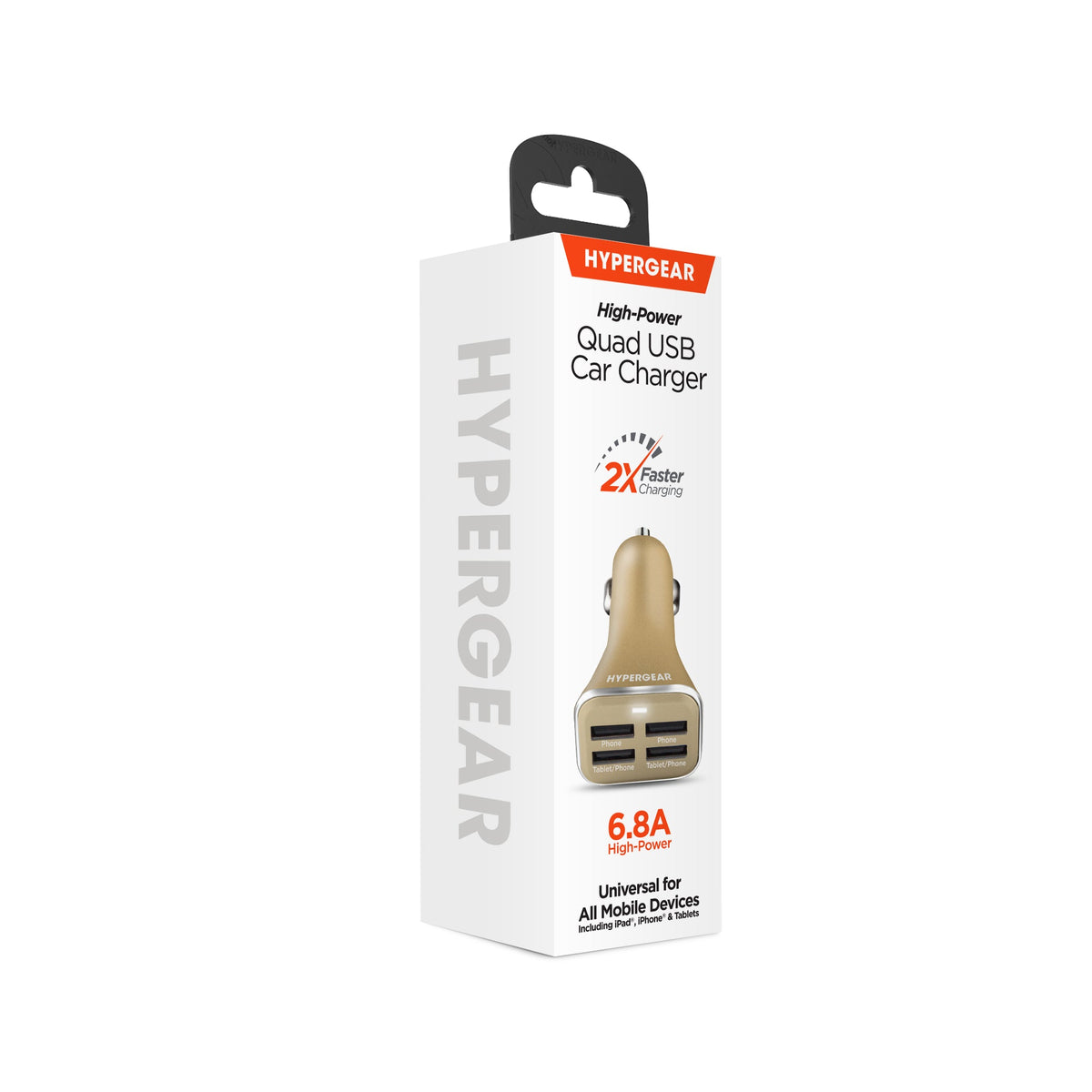 HyperGear Quad USB 6.8A Car Charger