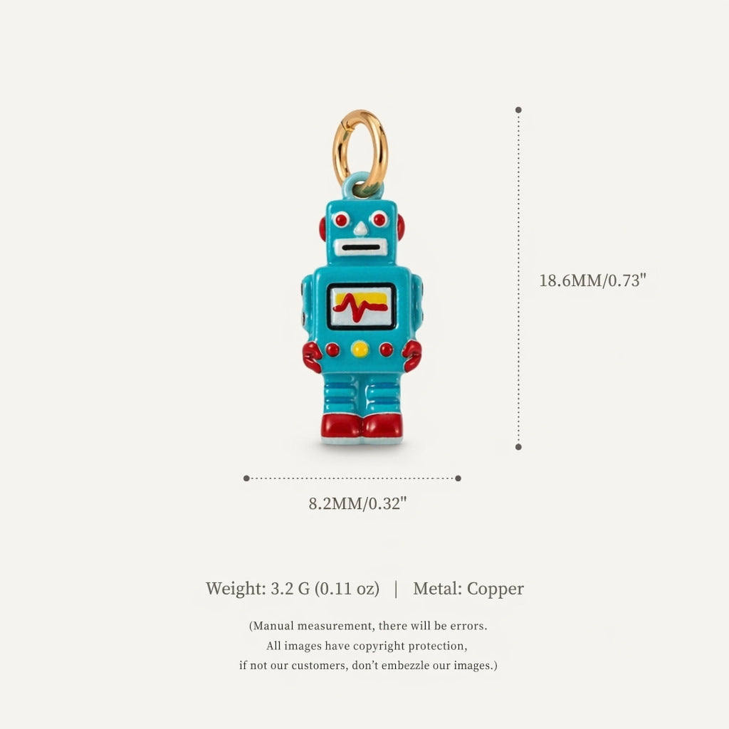 Cute Little Bear And Duck Building Block Pendant Ornament