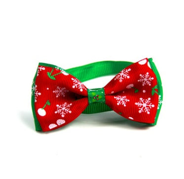 1 Pieces Cute Christmas Pet Supplies Handmade Ribbon Dog Bow Ties 8 Colors Cat Neck Tie Dog Accessories