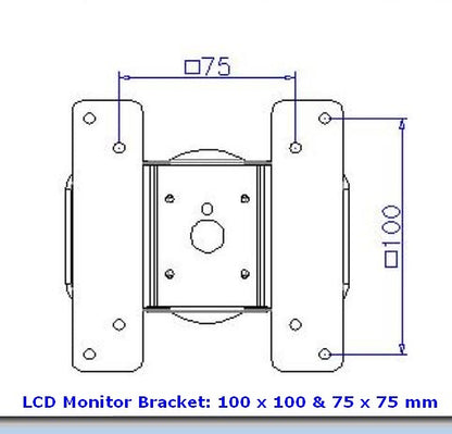 DW630W  Extra Long Reach Wall Monitor Arm  Over the Bed 63 inch long