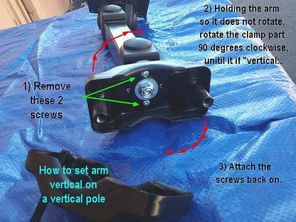 DP125 12.5 inch Universal Monitor Pole Arm Mount Bracket VESA