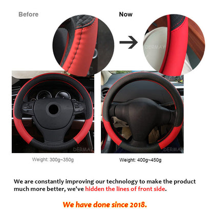 Universal Leather Car Steering Wheel Cover