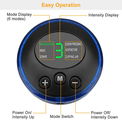 EMS Foot Massage Pad Electric Stimulator Massager Unit Rechargeable Leg Reshaping Muscle Pain Relax Massage Mat w/ 6 Modes 9 Intensity Levels