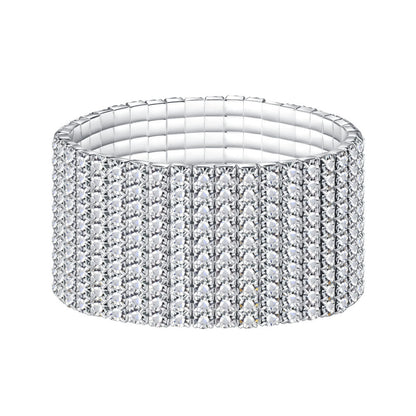 Japanese and Korean elastic rhinestone bracelet hand row