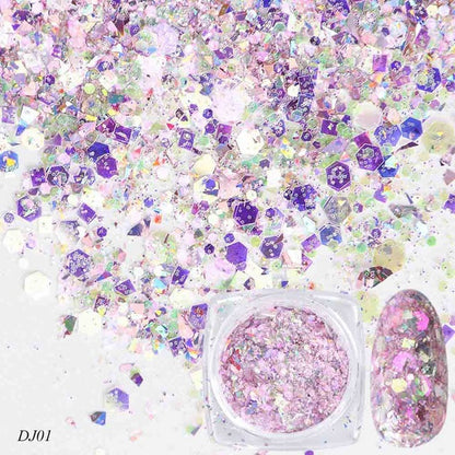Glitter Light Change Onion Pink Symphony Sequin