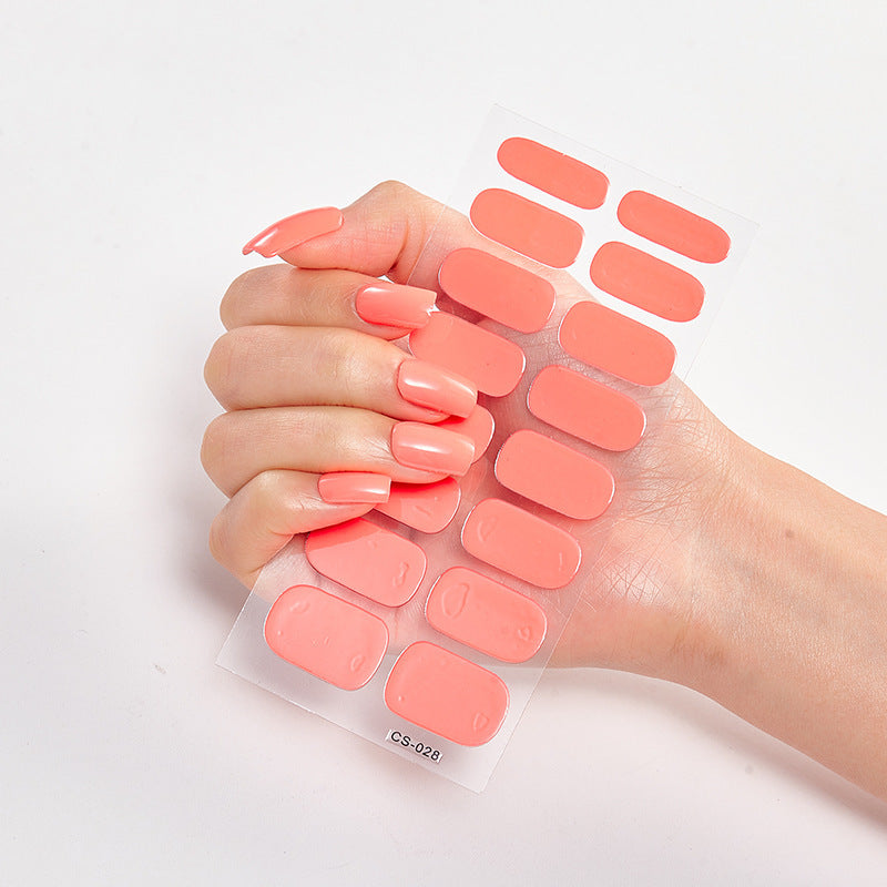 Waterproof Long Lasting Nail Stickers Letter Color