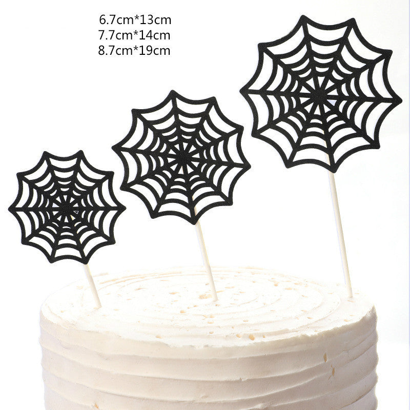 Spider Web Cake Decoration Card
