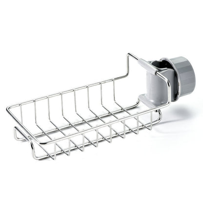 Adjustable Sink Rack Sponge Holder Soap Organizer