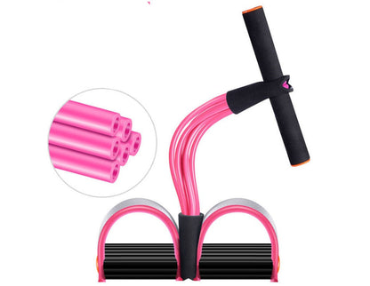 Latex Foot Pedal Resistance Band with Handle