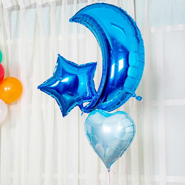 36" & 22" Moon Foil Balloons for Baby Birthday