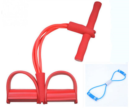 Latex Foot Pedal Resistance Band with Handle