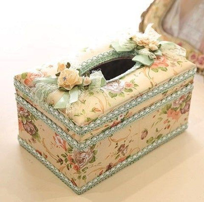 Jewelry Earrings Ring Storage Tissue Box