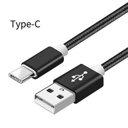 Nylon Braided V8 Charging Cable for Apple