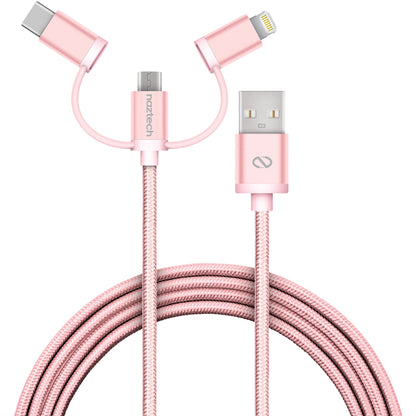 Naztech 3X1 Micro Lightning & USB-C Charge & Sync 6ft Cable