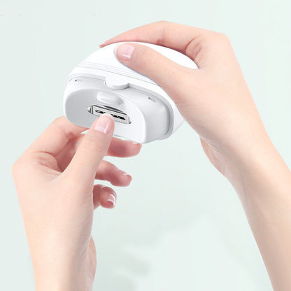 Electric Nail Scissors - Rechargeable Automatic Nail Clippers with Light