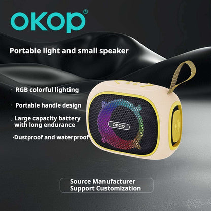 KP-853 New Wireless Bluetooth Speaker Long Battery Life Portable Handle RGB Lighting In Stock For Outdoor Parties