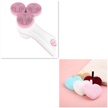 Electric Silicone Facial Cleanser 3D Smart Massage