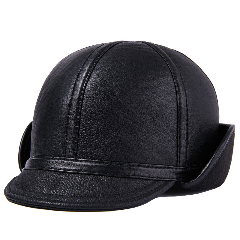 Casual Leather Men's Winter Sheepskin Thermal Hat