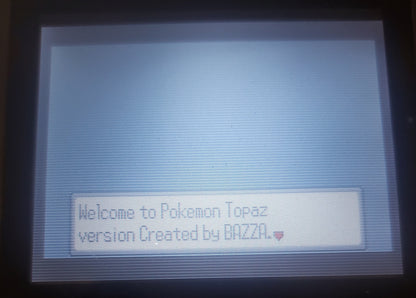 Pokemon Topaz GBA ROM Hack Video Game Custom Gameboy Advance