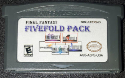 Final Fantasy 5 in 1 Fivefold Pack Video Game Cartridge GBA Game Boy Advance