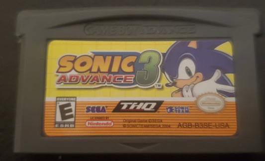 Sonic Advance 3 GBA Video Game Cartridge Nintendo Game Boy Advance