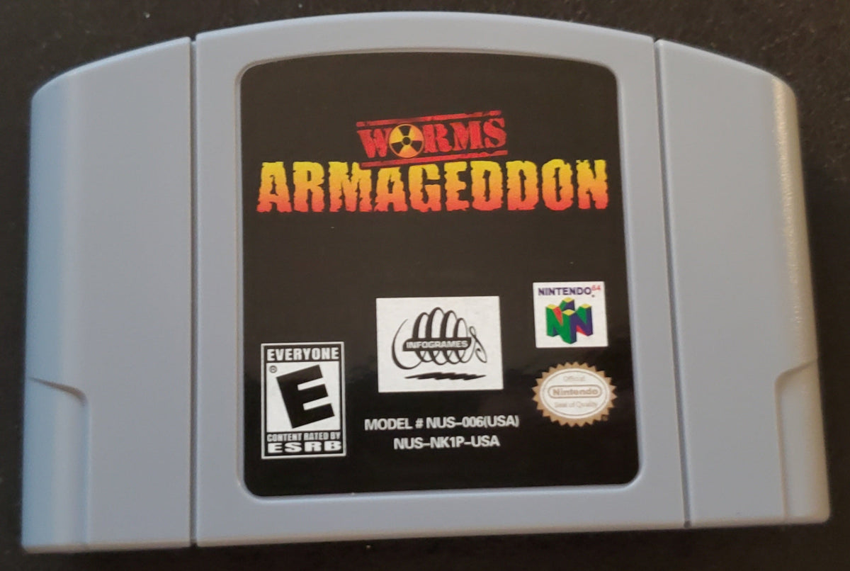 Worms Armageddon N64 Nintendo 64 Video Game Cartridge 2000