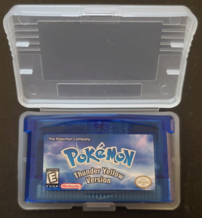 Pokemon Thunder Yellow GBA ROM Hack Video Game Custom Gameboy Advance