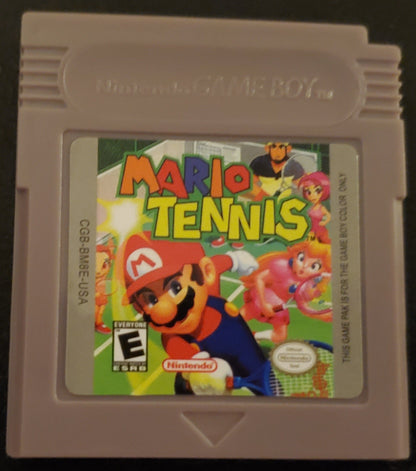 Mario Tennis GBC Video Game Catridge Gameboy Color 2001
