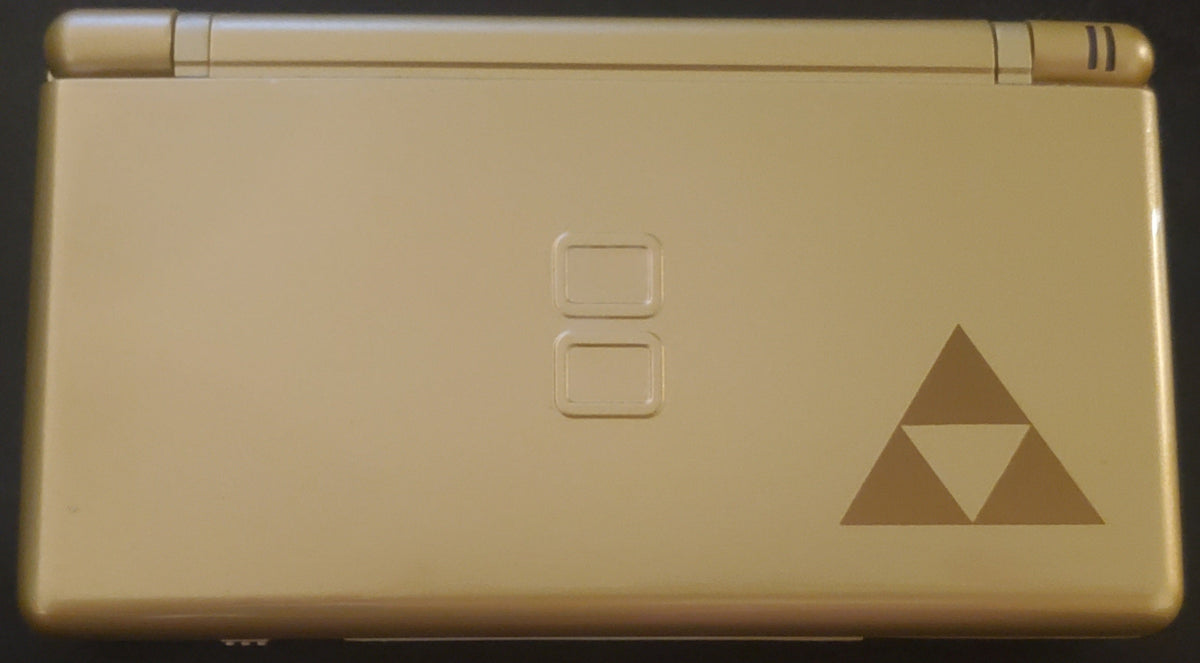 Nintendo DS Lite Console Zelda TriForce Gold NDS, DSL, DSi, and GBA