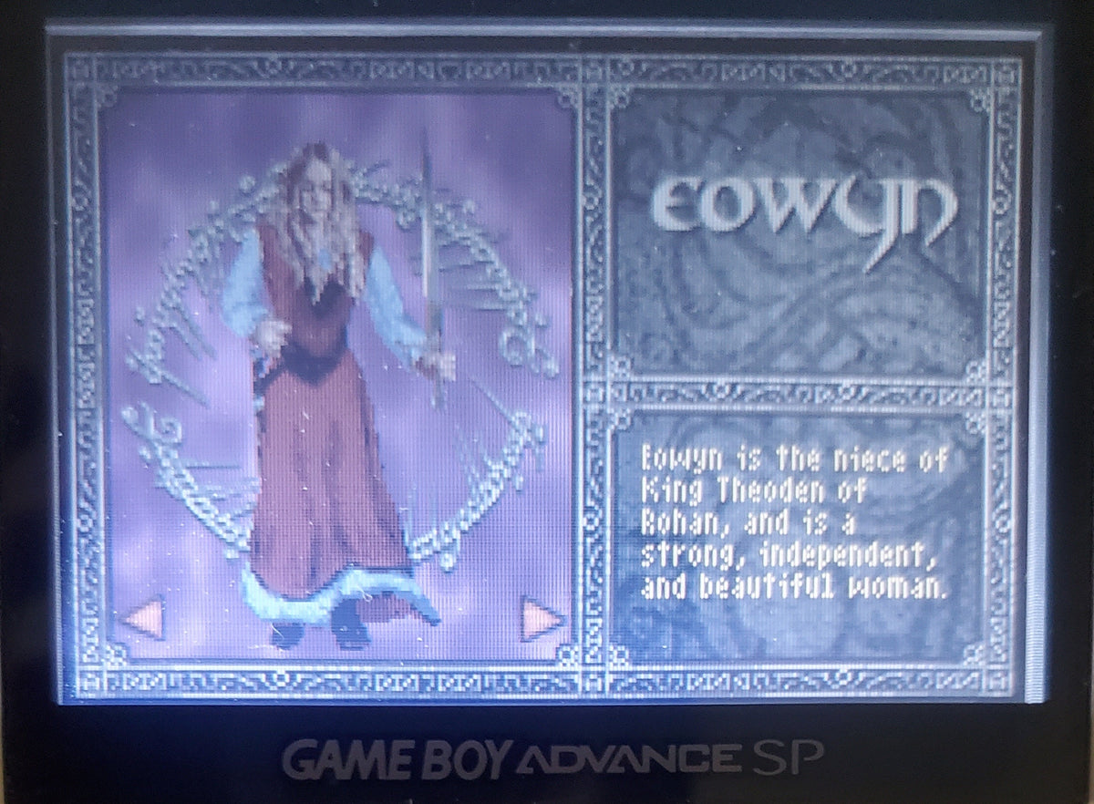 Lord of the Rings The Two Towers GBA Video Game Boy Advance 2002