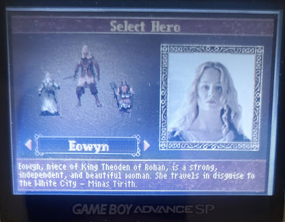 Lord of the Rings The Return of the King GBA Video Game Boy Advance 2003