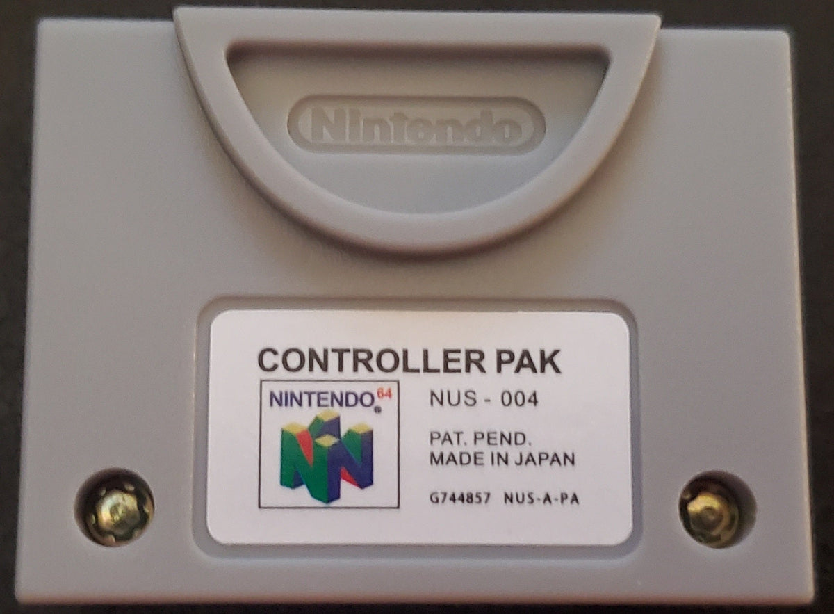 Controller Pak Memory Card Nintendo 64 N64 Save Games