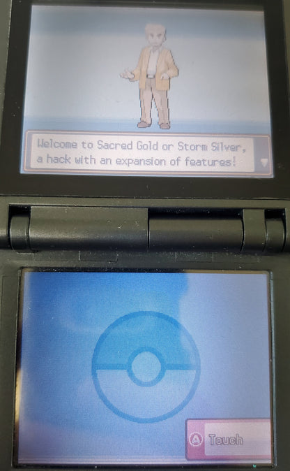 Pokemon Storm Silver NDS Nintendo DS Custom ROM Hack Video Game