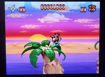 Zero the Kamikaze Squirrel SNES Video Game Super Nintendo 1994