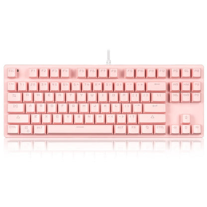 87-Key Mechanical Keyboard with Green Switches - Desktop Non-Punch Design