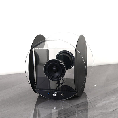 Creative Minimalist Acrylic Retro Bluetooth Round Speaker Ornament