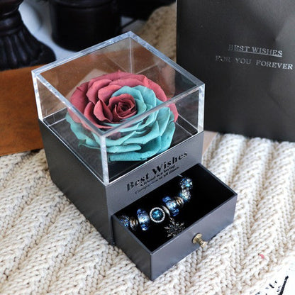 Eternal Rose Jewelry Box for Gifts
