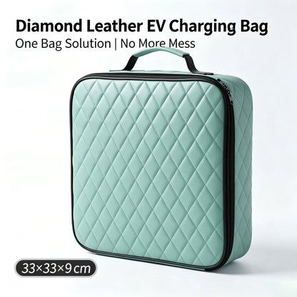 EV Charging Gun Storage Bag, Electric Car Portable Charger Organizer Box, Trunk Charging Cable Storage Pouch